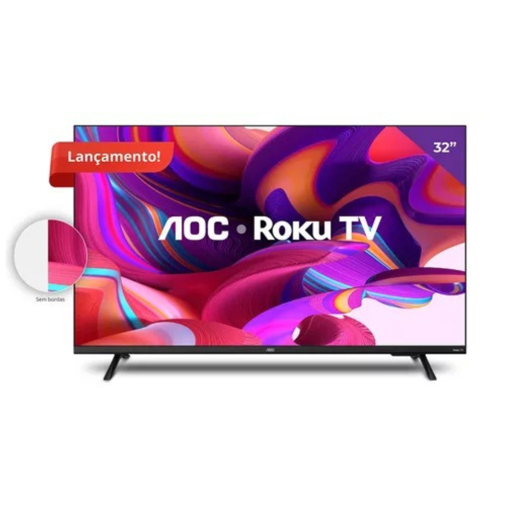 Smart Tv Led Hd 32 Polegadas Aoc Sistema Roku Tv Wi-fi HDMI Smart Tv Led Hd 32 Polegadas Aoc Sistema Roku Tv Wi-fi HDMI